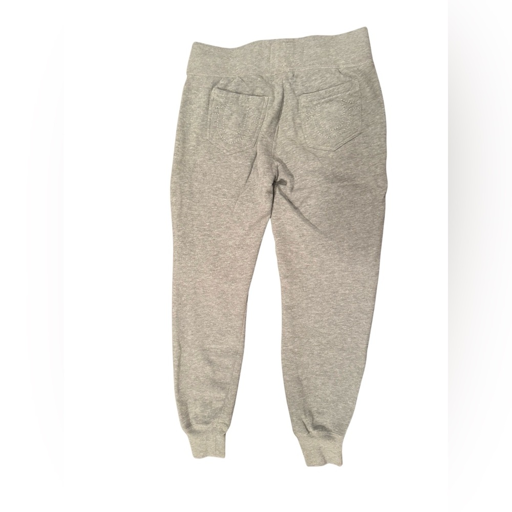 True Religion Heather Gray Hoodie and Jogger Tracksuit with Logo Accents XS - Picture 7 of 8